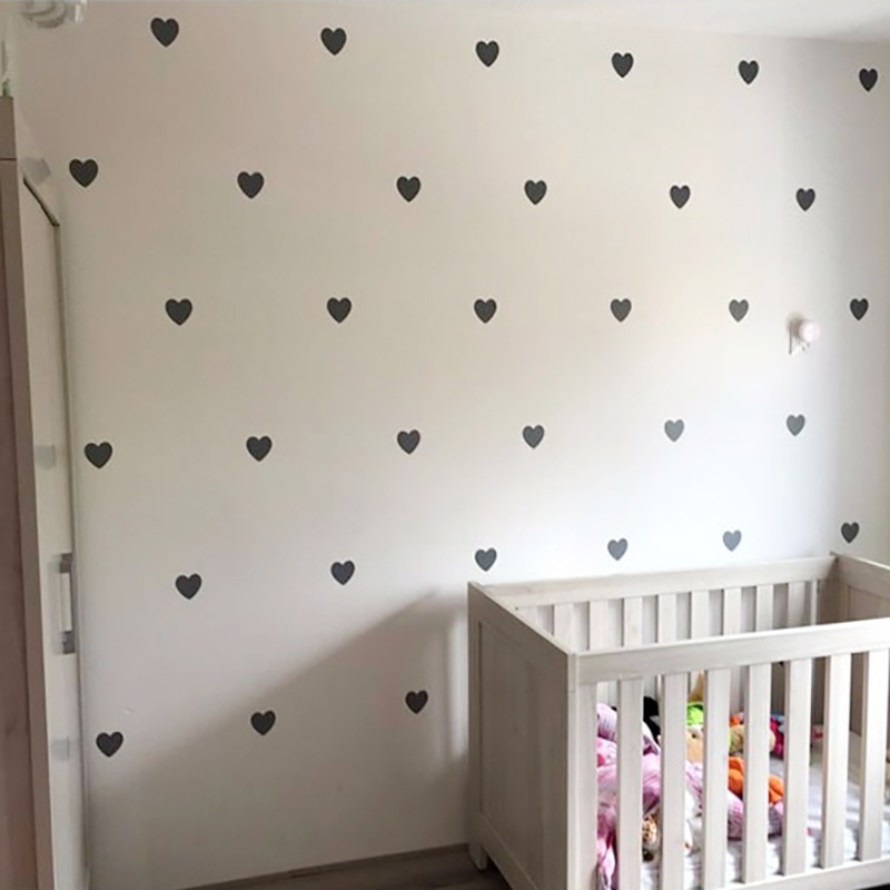 Baby Girl Nursery Quotes - 하트 아기 방 장식 스티커, 소녀