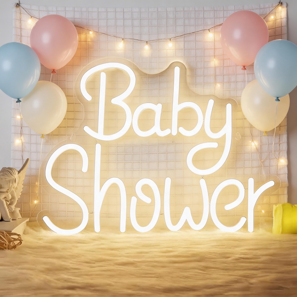 베이비 샤워 LED 네온사인 USB 디밍 가능 네온 조 - Baby Nursery Wall Lights 리뷰 및 가격