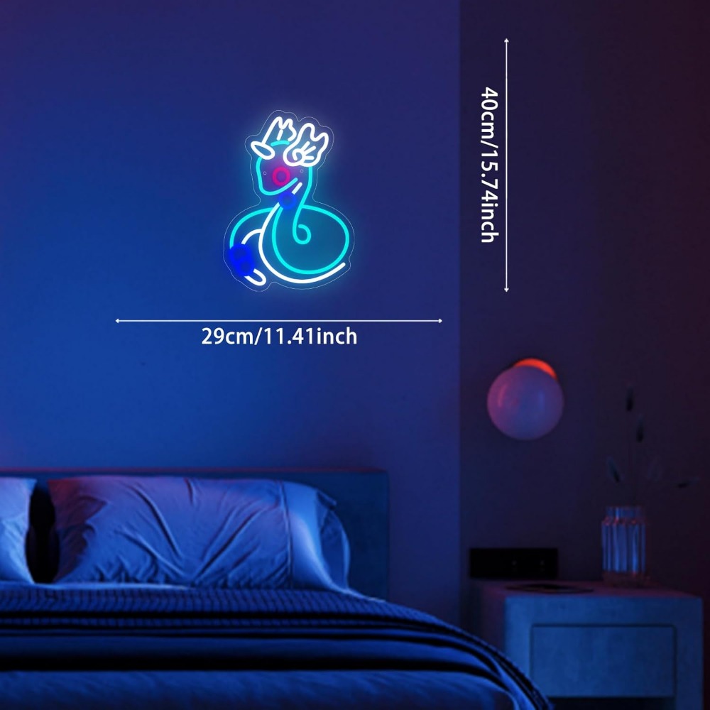 귀여운 동물 모양 LED 네온 조명, 벽걸이형 디밍 가 - Baby Nursery Decor Girl 리뷰 및 가격