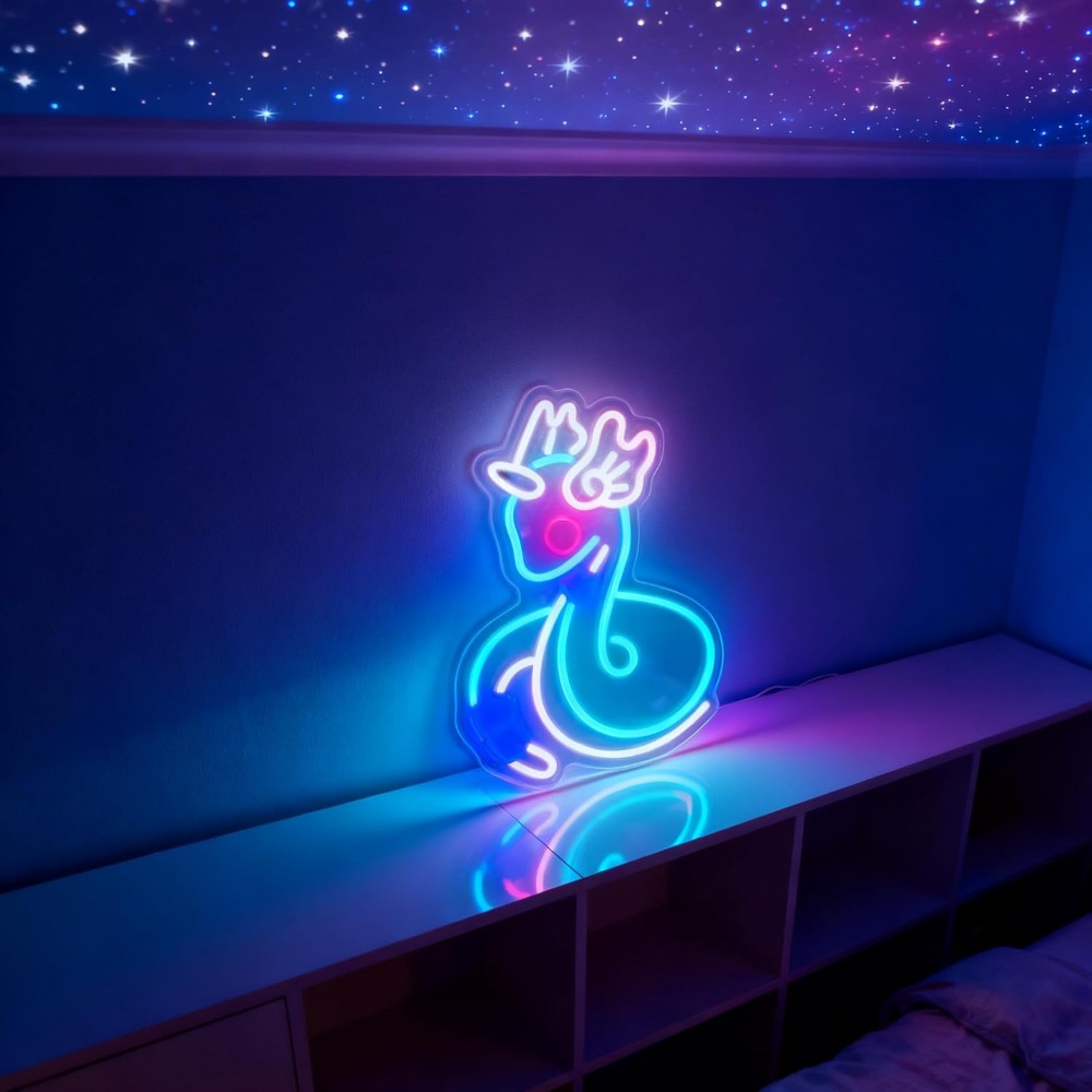 귀여운 동물 모양 LED 네온 조명, 벽걸이형 디밍 가 - Baby Nursery Decor Girl 리뷰 및 가격