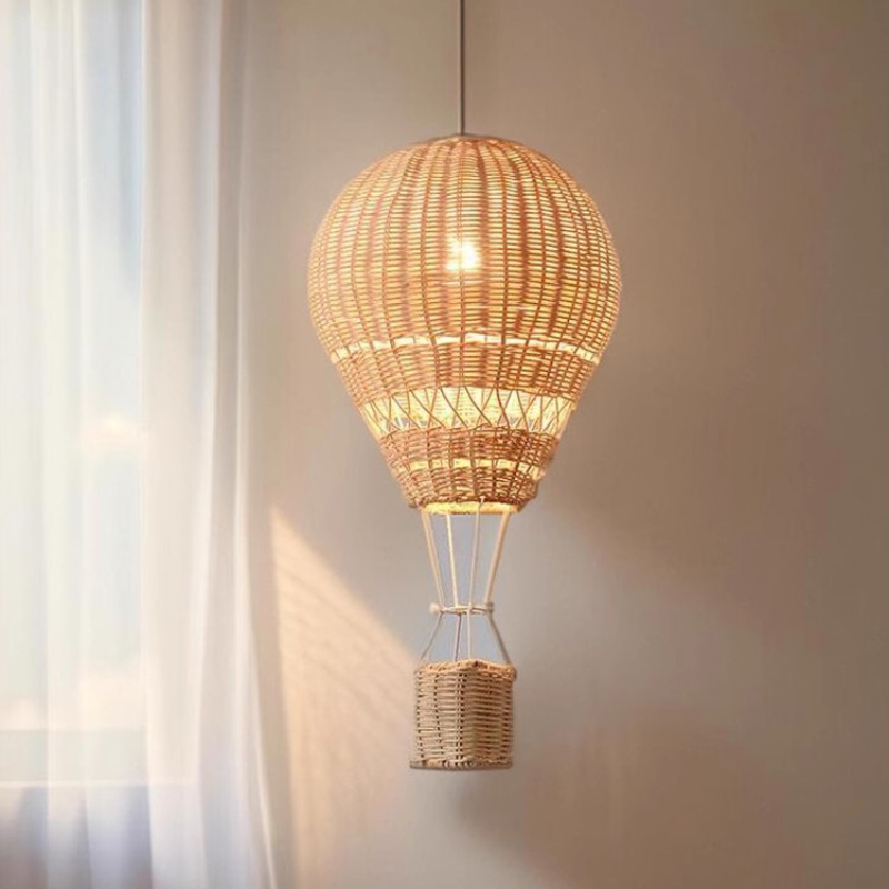 뜨거운 공기 풍선 샹들리에 LED 어린이 방 등나무 공 - Baby Nursery Decor Girl 리뷰 및 가격